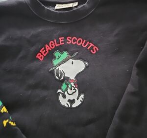 Peanuts Beagle Scouts Sweatshirt - Black and Green